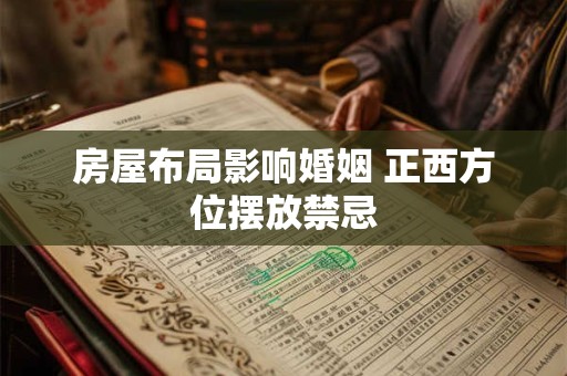 房屋布局影响婚姻 正西方位摆放禁忌