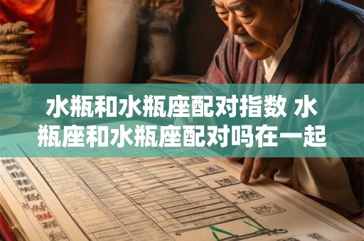 水瓶和水瓶座配对指数 水瓶座和水瓶座配对吗在一起好吗