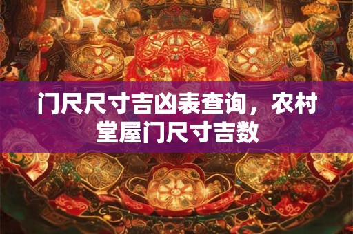 门尺尺寸吉凶表查询，农村堂屋门尺寸吉数