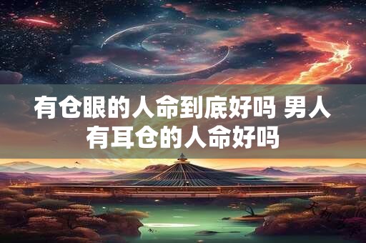 有仓眼的人命到底好吗 男人有耳仓的人命好吗