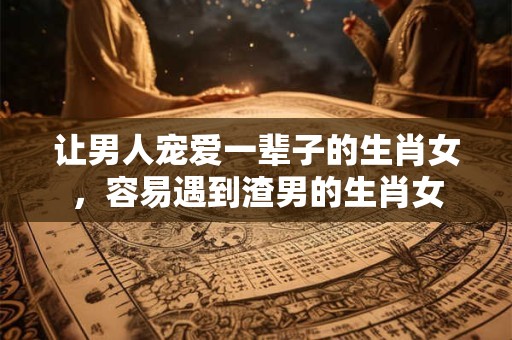 让男人宠爱一辈子的生肖女，容易遇到渣男的生肖女