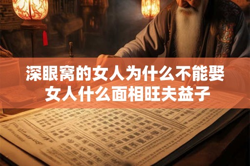深眼窝的女人为什么不能娶 女人什么面相旺夫益子