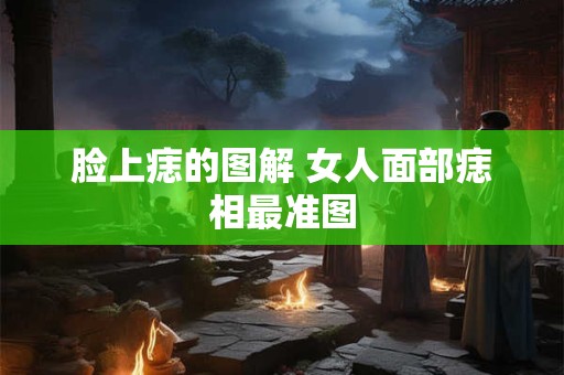 脸上痣的图解 女人面部痣相最准图