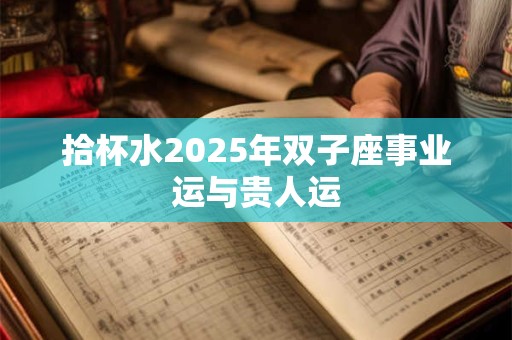 拾杯水2025年双子座事业运与贵人运 拾杯水2025年双子座事业运与贵人运