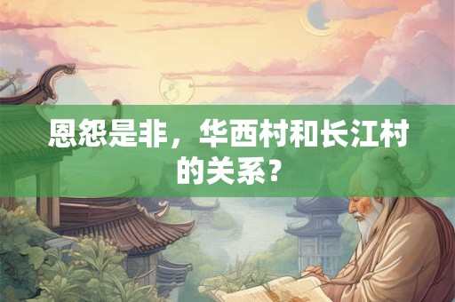 恩怨是非，华西村和长江村的关系？