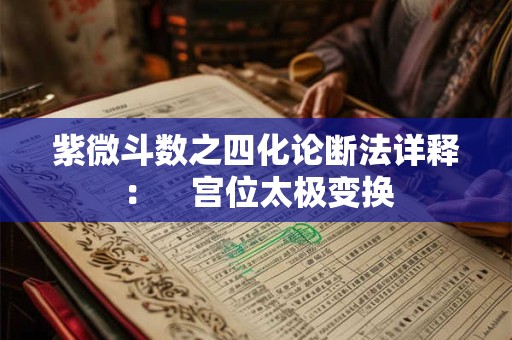 紫微斗数之四化论断法详释: 宫位太极变换 紫微斗数之四化论断法详释: 宫位太极变换