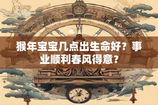 猴年宝宝几点出生命好?事业顺利春风得意? 猴年宝宝几点出生命好?事业顺利春风得意?