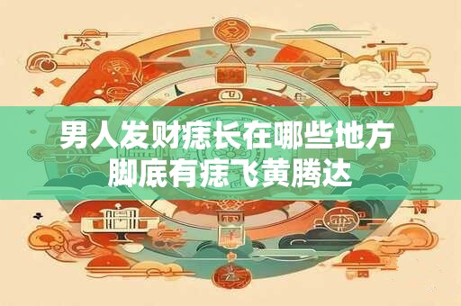 男人发财痣长在哪些地方 脚底有痣飞黄腾达