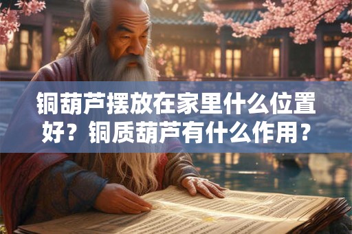 铜葫芦摆放在家里什么位置好？铜质葫芦有什么作用？