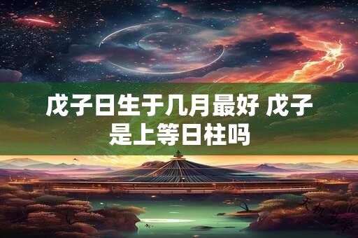 戊子日生于几月最好 戊子是上等日柱吗
