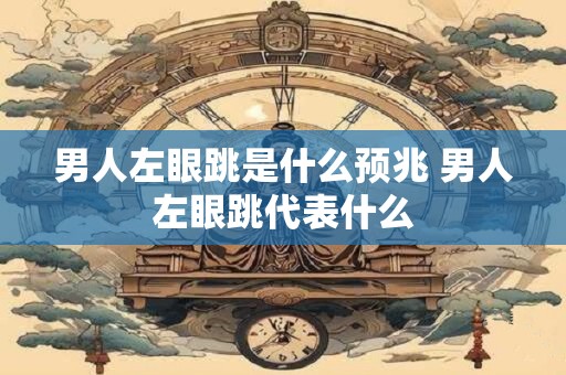 男人左眼跳是什么预兆 男人左眼跳代表什么