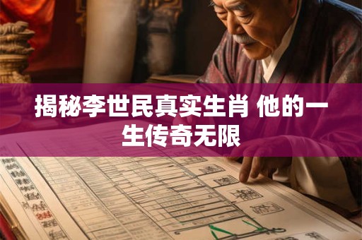 揭秘李世民真实生肖 他的一生传奇无限