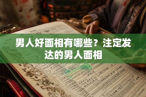 男人好面相有哪些？注定发达的男人面相