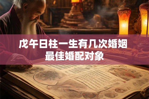 戊午日柱一生有几次婚姻 最佳婚配对象