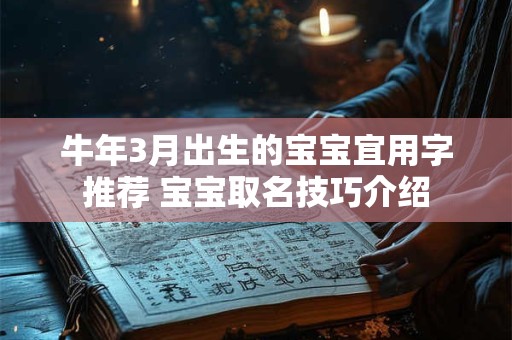 牛年3月出生的宝宝宜用字推荐 宝宝取名技巧介绍