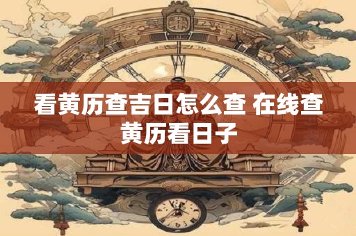 看黄历查吉日怎么查 在线查黄历看日子