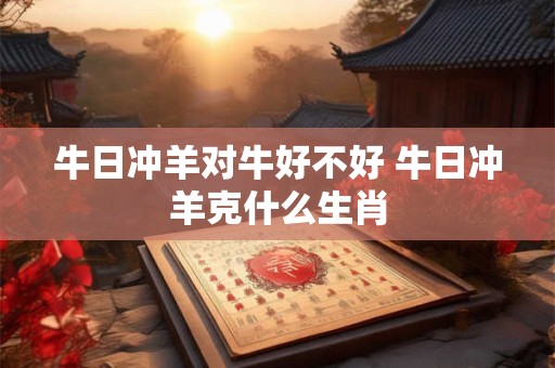 牛日冲羊对牛好不好 牛日冲羊克什么生肖