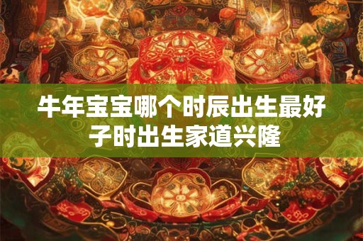牛年宝宝哪个时辰出生最好 子时出生家道兴隆