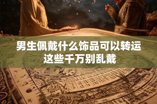 男生佩戴什么饰品可以转运 这些千万别乱戴