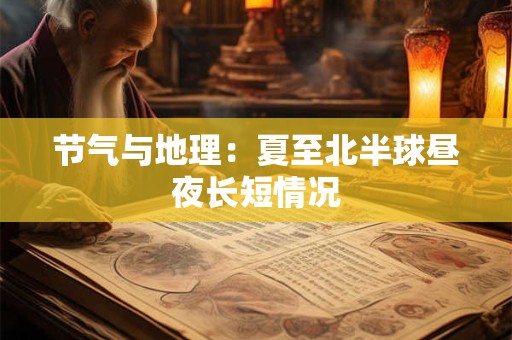 节气与地理：夏至北半球昼夜长短情况