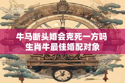 牛马断头婚会克死一方吗 生肖牛最佳婚配对象