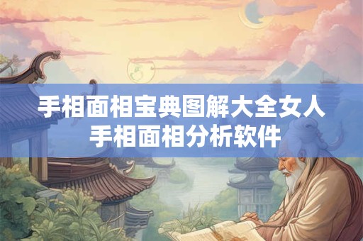 手相面相宝典图解大全女人 手相面相分析软件