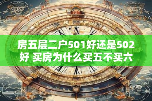 房五层二户501好还是502好 买房为什么买五不买六