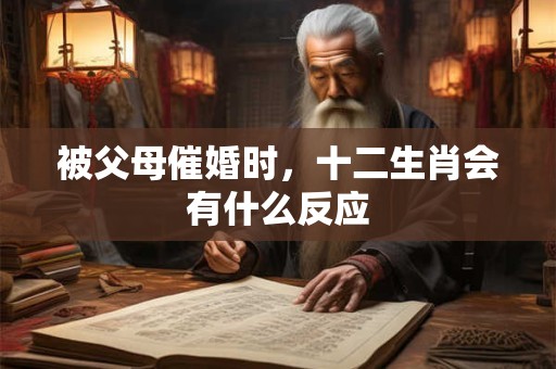 被父母催婚时，十二生肖会有什么反应