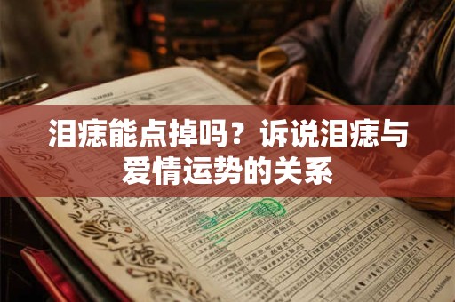 泪痣能点掉吗？诉说泪痣与爱情运势的关系