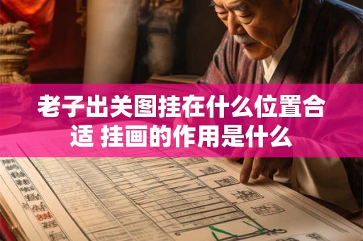 老子出关图挂在什么位置合适 挂画的作用是什么