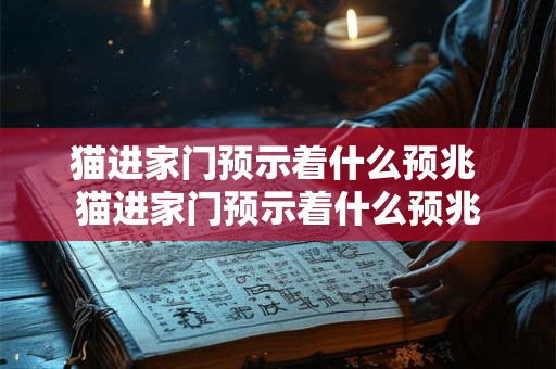 猫进家门预示着什么预兆 猫进家门预示着什么预兆