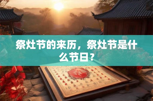 祭灶节的来历，祭灶节是什么节日？