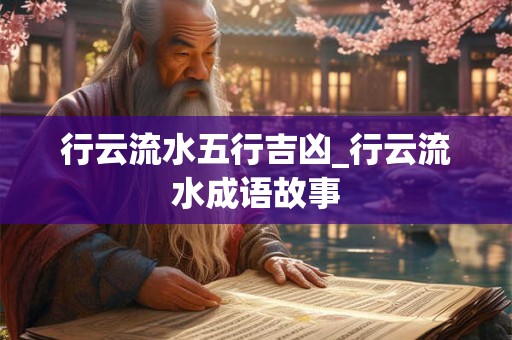 行云流水五行吉凶_行云流水成语故事