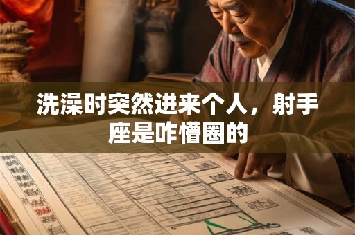 洗澡时突然进来个人，射手座是咋懵圈的