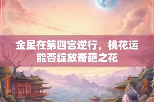 金星在第四宫逆行，桃花运能否绽放奇葩之花