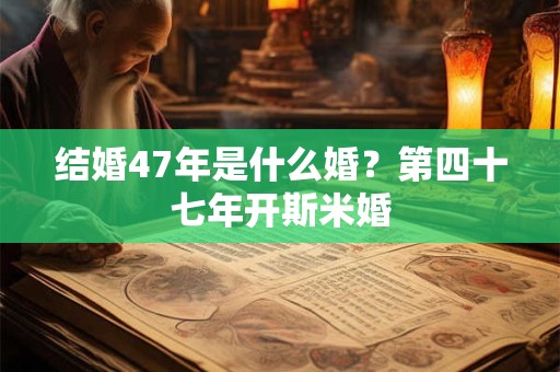 结婚47年是什么婚？第四十七年开斯米婚