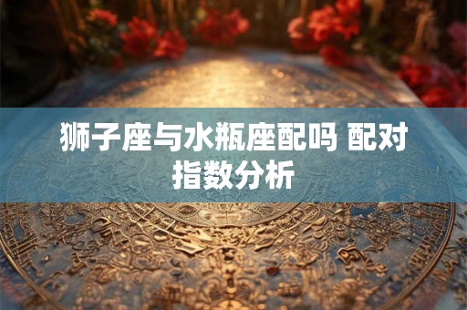 狮子座与水瓶座配吗 配对指数分析