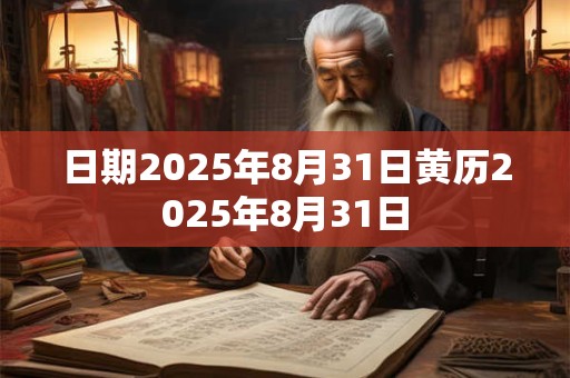 日期2025年8月31日黄历2025年8月31日