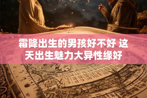 霜降出生的男孩好不好 这天出生魅力大异性缘好