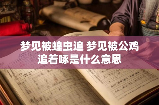 梦见被蝗虫追 梦见被公鸡追着啄是什么意思
