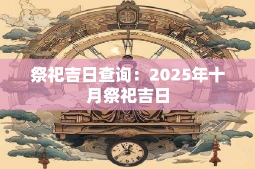 祭祀吉日查询：2025年十月祭祀吉日
