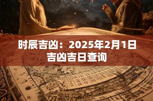 时辰吉凶：2025年2月1日吉凶吉日查询