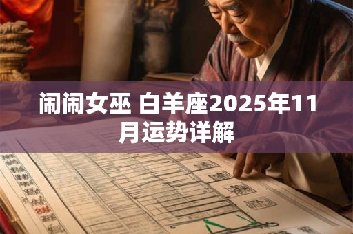 闹闹女巫 白羊座2025年11月运势详解