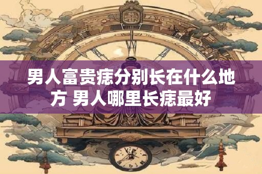 男人富贵痣分别长在什么地方 男人哪里长痣最好
