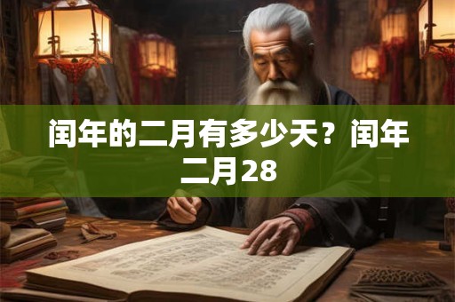 闰年的二月有多少天？闰年二月28