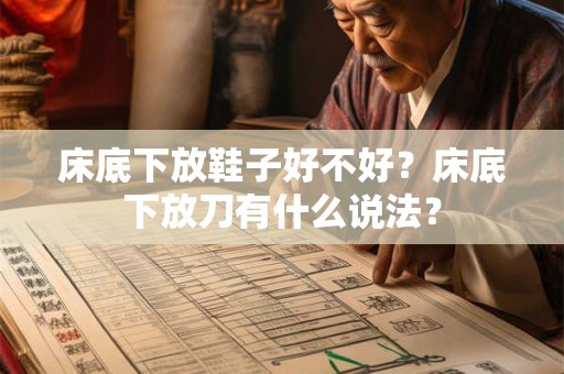 床底下放鞋子好不好？床底下放刀有什么说法？