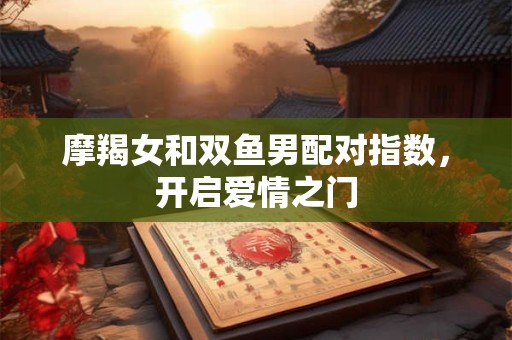摩羯女和双鱼男配对指数，开启爱情之门
