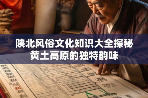 陕北风俗文化知识大全探秘黄土高原的独特韵味