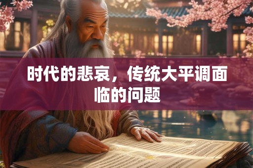 时代的悲哀，传统大平调面临的问题