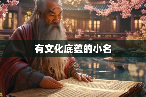 有文化底蕴的小名